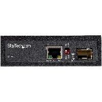 StarTech.com PoE+ Industrial Fiber to Ethernet Media Converter 60W - SFP to RJ45 - Singlemode/Multimode Fiber to Copper Gigabit Ethernet - Compact Size - IP-30/ -40 to +75C, 1000 Mbit/s, IEEE 802.3, IEEE 802.3u, IEEE 802.3z, Full, 100 m, Multi-mode, Single-mode, 512 KB