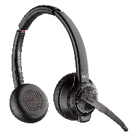 HP Poly Savi 8220-M Office Stereo DECT 1880-1900 MHz Headset, Wireless, Office/Call center, Headset, Black