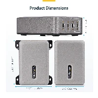 StarTech.com 4-Port Multi-Device USB-C Charger, 240W Total, Single Port 140W EPR, PD 3.1, Screw Locking Ports, Boardrooms, Bracket incl. for Surface Mounting, Indoor, AC, 28 V, 1.8 m, Grey