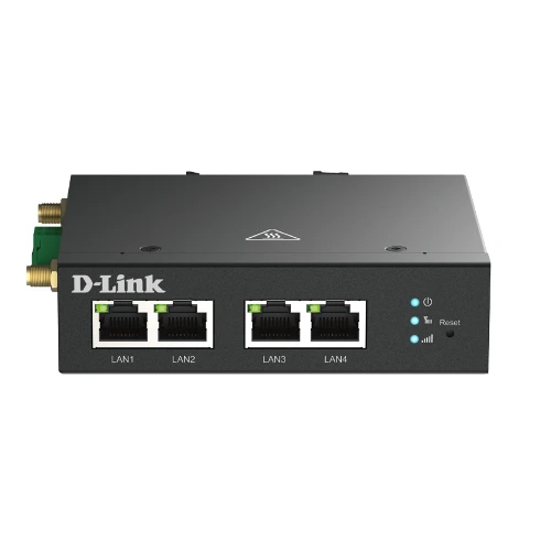 D-Link 4G LTE M2M VPN Router, Cellular network router, Black, DIN-rail, Fast Ethernet, 10,100 Mbit/s, 4G