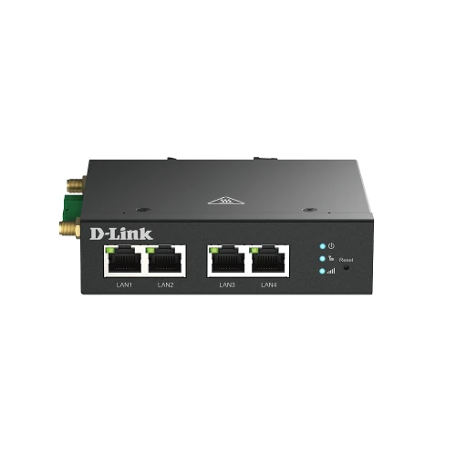 D-Link 4G LTE M2M VPN Router, Cellular network router, Black, DIN-rail, Fast Ethernet, 10,100 Mbit/s, 4G