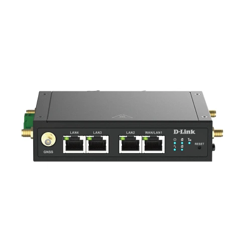 D-Link 4G LTE M2M VPN Wi-Fi Router, Cellular network router, Black, DIN-rail, 802.11b, 802.11g, Wi-Fi 4 (802.11n), 300 Mbit/s, 4G