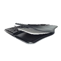 CHERRY KC 4500 ERGO, Full-size (100%), Wired, USB, QWERTY, Black