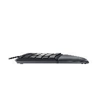 CHERRY KC 4500 ERGO, Full-size (100%), Wired, USB, QWERTY, Black