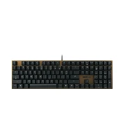 CHERRY KC 200 MX, Full-size (100%), Wired, USB, Mechanical, QWERTY, Black, Bronze