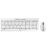 CHERRY Stream Desktop, Full-size (100%), Wireless, RF Wireless, QWERTY, Grey, Mouse included
