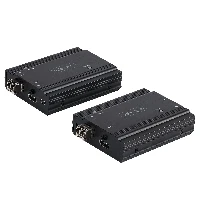 StarTech.com 4K HDMI KVM Extender over Fiber - HDMI Video & USB Remote KVM Switch/Console Extender - up to 984ft/300m (MultiMode) - 2x 10G MMF SFP+ modules - KVM Extension Kit (TX/RX), Transmitter & receiver, Wired, 500 m, 3840 x 2160 pixels, 60 Hz, Black