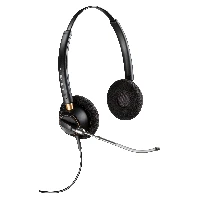 HP Poly EncorePro 520V Binaural Headset VoiceTube +Quick Disconnect, Wired, Calls/Music, 74 g, Headset, Black