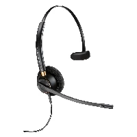 HP Poly EncorePro 510 Monaural Headset +Quick Disconnect, Wired, Calls/Music, 54.6 g, Headset, Black