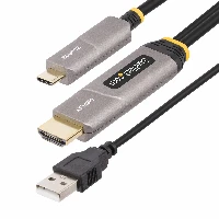 StarTech.com 50ft (15.2m) USB-C to HDMI 2.0 Active Optical Cable (AOC), 4K 60Hz, CL3 Rated, Unidirectional USB Type-C to HDMI Adapter Cable, 15.2 m, USB Type-C, HDMI Type A (Standard), Male, Male, Straight