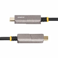 StarTech.com 50ft (15.2m) USB-C to HDMI 2.0 Active Optical Cable (AOC), 4K 60Hz, CL3 Rated, Unidirectional USB Type-C to HDMI Adapter Cable, 15.2 m, USB Type-C, HDMI Type A (Standard), Male, Male, Straight