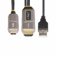 StarTech.com 50ft (15.2m) USB-C to HDMI 2.0 Active Optical Cable (AOC), 4K 60Hz, CL3 Rated, Unidirectional USB Type-C to HDMI Adapter Cable, 15.2 m, USB Type-C, HDMI Type A (Standard), Male, Male, Straight