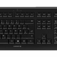 CHERRY DW 3000, Full-size (100%), Wireless, RF Wireless, QWERTY, Black, Mouse included