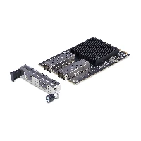 StarTech.com 2-Port 10Gbps SFP+ OCP 3.0 Server Network Card with Intel X710, SFF 4C+ Compatible, Dual-Port OCP NIC, Works with Windows & Linux, Internal, Wired, OCP 3.0, Fiber, 10000 Mbit/s, Black