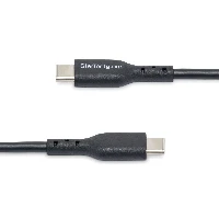 StarTech.com 3m (9.8ft) USB-C Charging Cable, USB C Cable, USB 2.0 Type-C Laptop Charger Cord, 60W 3A Power Delivery, TPE Jacket, USB-C Data Transfer Cable, M/M, 3 m, USB C, USB C, USB 2.0, 0.48 Gbit/s, Black