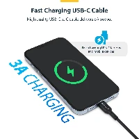 StarTech.com 3m (9.8ft) USB-C Charging Cable, USB C Cable, USB 2.0 Type-C Laptop Charger Cord, 60W 3A Power Delivery, TPE Jacket, USB-C Data Transfer Cable, M/M, 3 m, USB C, USB C, USB 2.0, 0.48 Gbit/s, Black