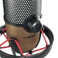 CHERRY UM 9.0 PRO RGB, Table microphone, 24 bit, 192 kHz, 122 dB, Wired, USB