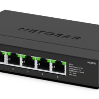 NETGEAR MS305E, Unmanaged, 2.5G Ethernet (100/1000/2500), Full duplex, Wall mountable