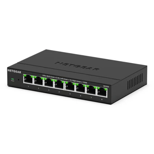 NETGEAR MS308E, Unmanaged, 2.5G Ethernet (100/1000/2500), Full duplex, Wall mountable