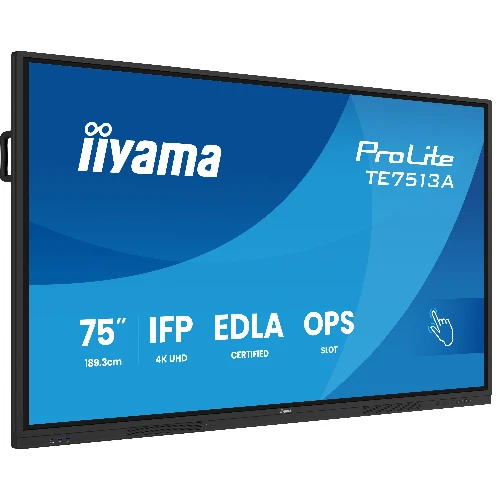 iiyama TE7513A-B1AG, Interactive flat panel, 190.5 cm (75