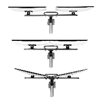 StarTech.com Desk Mount Dual Monitor Arm with Crossbar, Up To 27