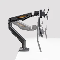 StarTech.com Desk Mount Dual Monitor Arm with Crossbar, Up To 27