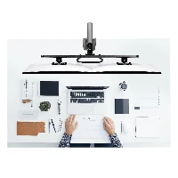 StarTech.com Desk Mount Dual Monitor Arm with Crossbar, Up To 27