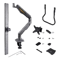 StarTech.com Desk Mount Dual Monitor Arm with Crossbar, Up To 27