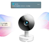 D-Link 2K QHD Indoor Wi-Fi Camera DCS-8350LH, IP security camera, Indoor, Wired & Wireless, Amazon Alexa & Google Assistant, Desk, White