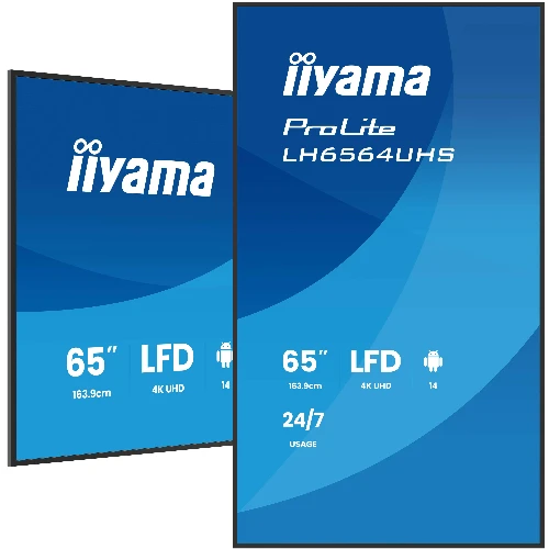 iiyama LH6564UHS-B1AG, Digital signage flat panel, 165.1 cm (65