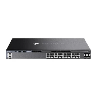 TP-Link Omada 24-Port Gigabit Stackable L3 Managed Switch with 4 10G Slots, Managed, L3, Gigabit Ethernet (10/100/1000), Rack mounting, 1U