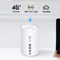 TP-Link 4G+ AX1500 Whole Home Mesh WiFi 6 Gateway, White, Internal, Mesh router, 190 m, Dual-band (2.4 GHz / 5 GHz), Wi-Fi 6 (802.11ax)
