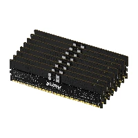 Kingston Technology FURY 256GB 6800MT/s DDR5 ECC Reg CL34 DIMM (Kit of 8) Renegade Pro XMP, 256 GB, 8 x 32 GB, DDR5, 288-pin DIMM, Black