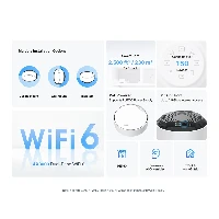 TP-Link AX3000 Whole Home Mesh Wi-Fi 6 Unit with PoE, White, Internal, Mesh router, 230 m, Dual-band (2.4 GHz / 5 GHz), Wi-Fi 6 (802.11ax)