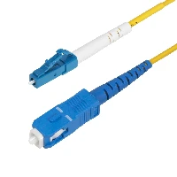 StarTech.com 10m (32.8ft) LC to SC (UPC) OS2 Single Mode Simplex Fiber Optic Cable, 9/125m, 40G/100G, Bend Insensitive, Low Insertion Loss, LSZH Fiber Jumper Cord, 10 m, OS2, LC, SC