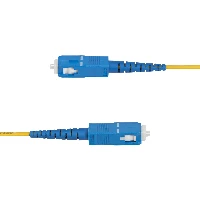 StarTech.com 2m (6.6ft) LC to SC (UPC) OS2 Single Mode Simplex Fiber Optic Cable, 9/125m, 40G/100G, Bend Insensitive, Low Insertion Loss - LSZH Fiber Jumper Cord, 2 m, OS2, LC, SC