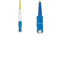 StarTech.com 2m (6.6ft) LC to SC (UPC) OS2 Single Mode Simplex Fiber Optic Cable, 9/125m, 40G/100G, Bend Insensitive, Low Insertion Loss - LSZH Fiber Jumper Cord, 2 m, OS2, LC, SC