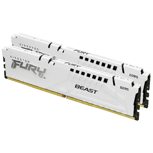 Kingston Technology FURY Beast 32GB 6800MT/s DDR5 CL34 DIMM (Kit of 2) White EXPO, 32 GB, 2 x 16 GB, DDR5, 288-pin DIMM, White