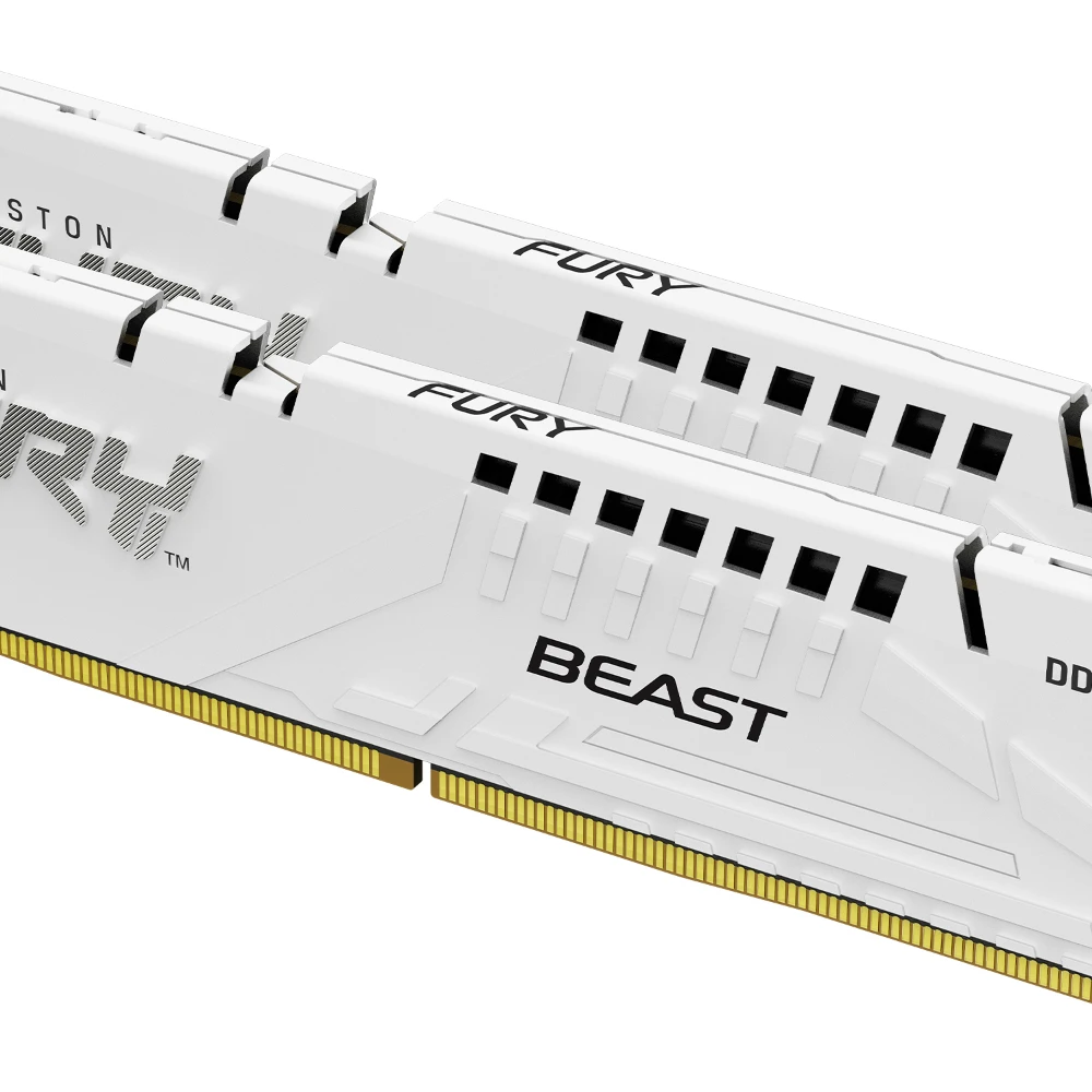 Kingston Technology FURY Beast 32GB 6800MT/s DDR5 CL34 DIMM (Kit of 2) White XMP, 32 GB, 2 x 16 GB, DDR5, 288-pin DIMM, White
