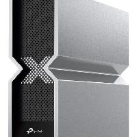 TP-Link BE19000, Wi-Fi 7 (802.11be), Tri-band (2.4 GHz / 5 GHz / 6 GHz), Ethernet LAN, Black, Silver, Desktop/pole router