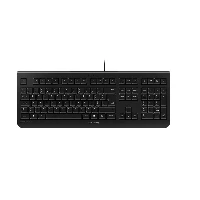 CHERRY KC 1000 Corded Keyboard, Black, USB (QWERTY - UK), Full-size (100%), Wired, USB, QWERTY, Black