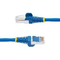 StarTech.com 7m CAT6a Ethernet Cable - Blue - Low Smoke Zero Halogen (LSZH) - 10GbE 500MHz 100W PoE++ Snagless RJ-45 w/Strain Reliefs S/FTP Network Patch Cord, 7 m, Cat6a, S/FTP (S-STP), RJ-45, RJ-45, Blue