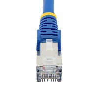 StarTech.com 7m CAT6a Ethernet Cable - Blue - Low Smoke Zero Halogen (LSZH) - 10GbE 500MHz 100W PoE++ Snagless RJ-45 w/Strain Reliefs S/FTP Network Patch Cord, 7 m, Cat6a, S/FTP (S-STP), RJ-45, RJ-45, Blue
