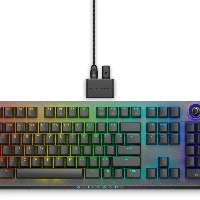 Alienware Tri-Mode AW920K, Full-size (100%), Wired & Wireless, USB + RF Wireless + Bluetooth, Mechanical, RGB LED, Grey