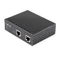 StarTech.com Industrial Gigabit PoE Injector - High Speed/High Power 90W - 802.3bt PoE++ 52V-56VDC DIN Rail UPoE/Ultra Power Over Ethernet Injector Adapter -40C to +75C Rugged, Network repeater, 100 m, 1000 Mbit/s, Microsemi PD69204, 10,100,1000 Mbit/s, Full