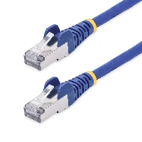 StarTech.com 50cm Blue CAT8 Ethernet Cable, Snagless RJ45, 25G/40G, 2000MHz, 100W PoE++, S/FTP, 26AWG Pure Bare Copper Wire, LSZH, Shielded Network Patch Cord w/Strain Reliefs, Fluke Channel Tested, 0.5 m, Cat8, S/FTP (S-STP), RJ-45, RJ-45, Blue