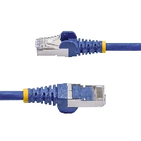 StarTech.com 50cm Blue CAT8 Ethernet Cable, Snagless RJ45, 25G/40G, 2000MHz, 100W PoE++, S/FTP, 26AWG Pure Bare Copper Wire, LSZH, Shielded Network Patch Cord w/Strain Reliefs, Fluke Channel Tested, 0.5 m, Cat8, S/FTP (S-STP), RJ-45, RJ-45, Blue