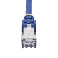 StarTech.com 50cm Blue CAT8 Ethernet Cable, Snagless RJ45, 25G/40G, 2000MHz, 100W PoE++, S/FTP, 26AWG Pure Bare Copper Wire, LSZH, Shielded Network Patch Cord w/Strain Reliefs, Fluke Channel Tested, 0.5 m, Cat8, S/FTP (S-STP), RJ-45, RJ-45, Blue