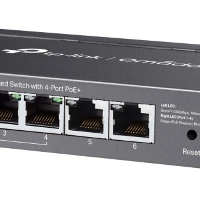 TP-Link Omada ES206GP, Managed, Gigabit Ethernet (10/100/1000), Power over Ethernet (PoE), Wall mountable