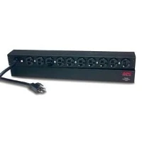APC Rack PDU, Basic, 1U, 20A, 120V, Black, NEMA 5-20P, 10x NEMA 5-20R, 3.66 m, 120 V, 50 - 60 Hz